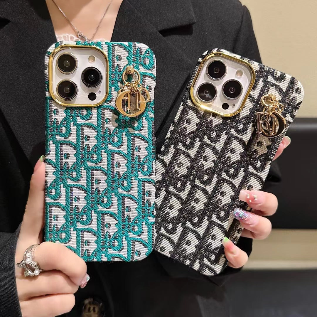 Étui de luxe Lady avec porte-clés pour iPhone