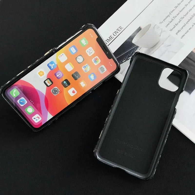 Luxe damestelefoonhoes met kaarthouder voor iPhone