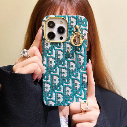 Étui de luxe Lady avec porte-clés pour iPhone