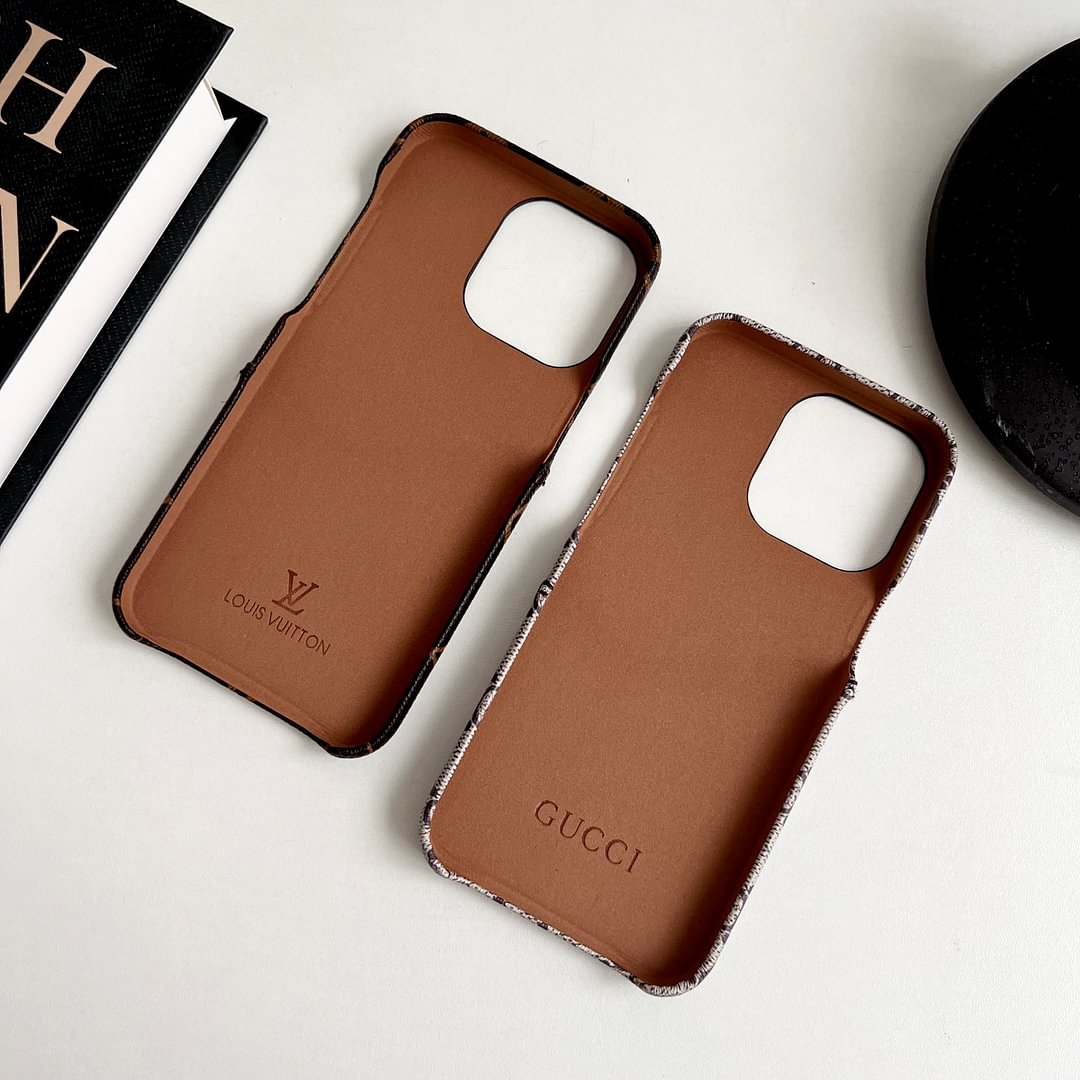 Classic Leather Monogram iPhone Case Card Holder