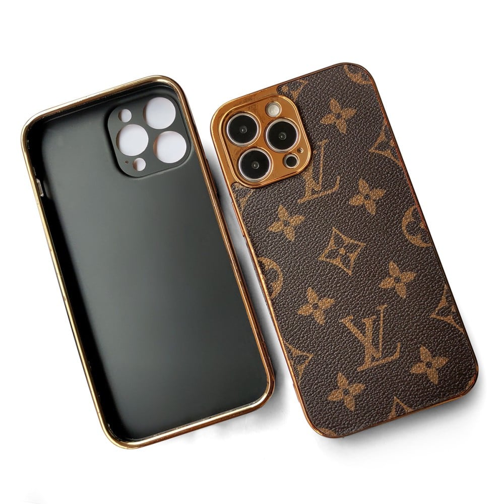 SOFT LUXURY IPHONE CASE WITH GOLDEN BORDER