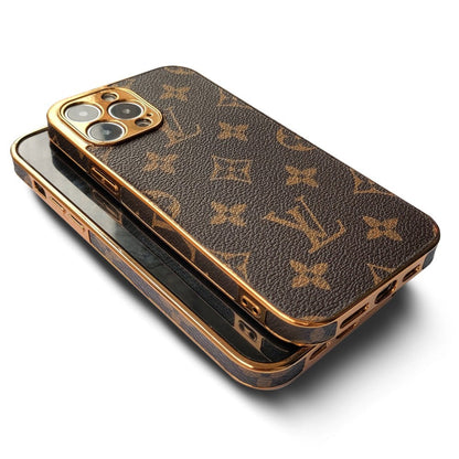 SOFT LUXURY IPHONE CASE WITH GOLDEN BORDER