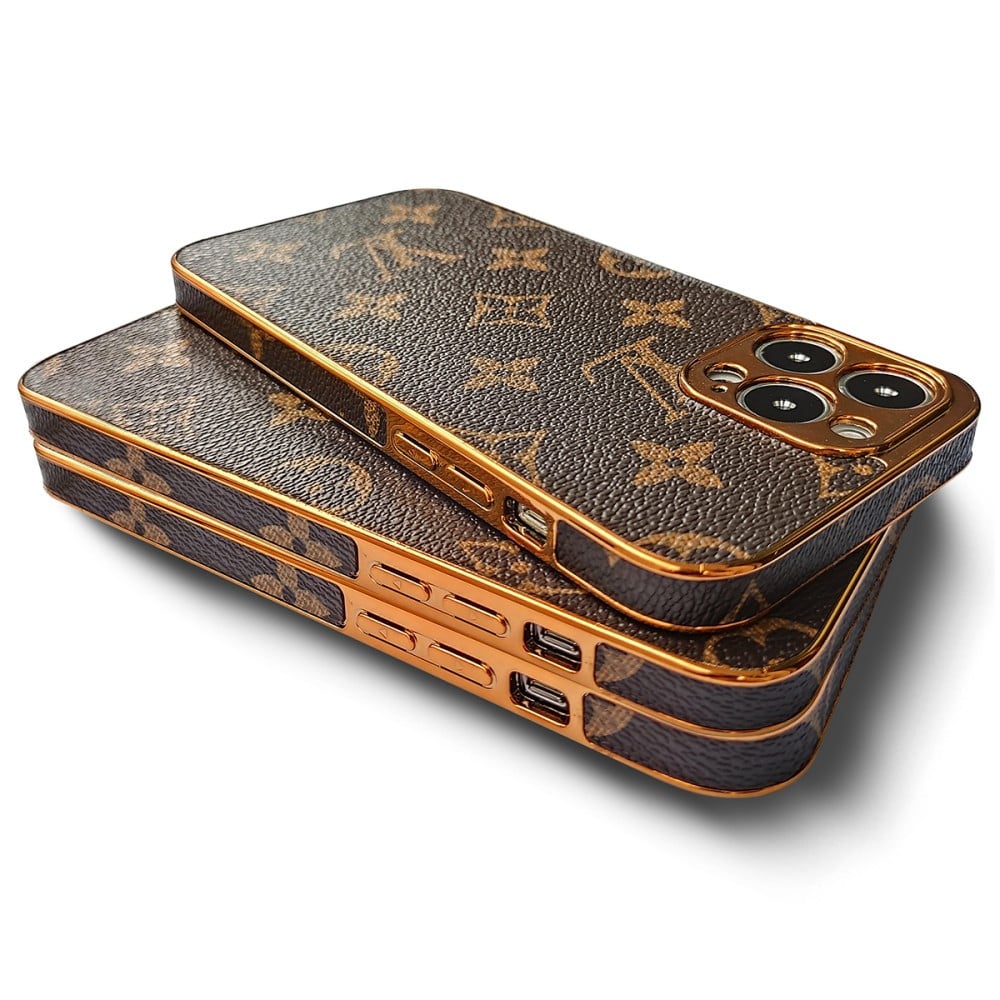 SOFT LUXURY IPHONE CASE WITH GOLDEN BORDER