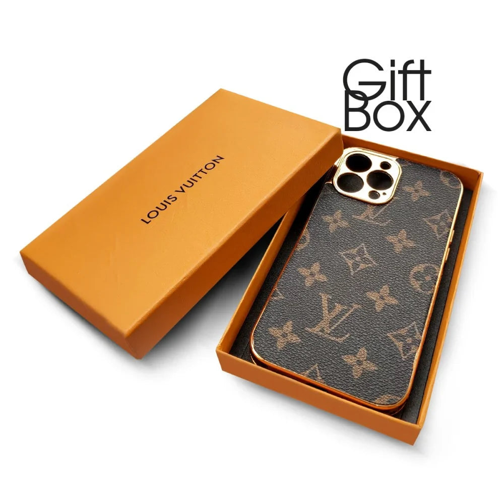 SOFT LUXURY IPHONE CASE WITH GOLDEN BORDER