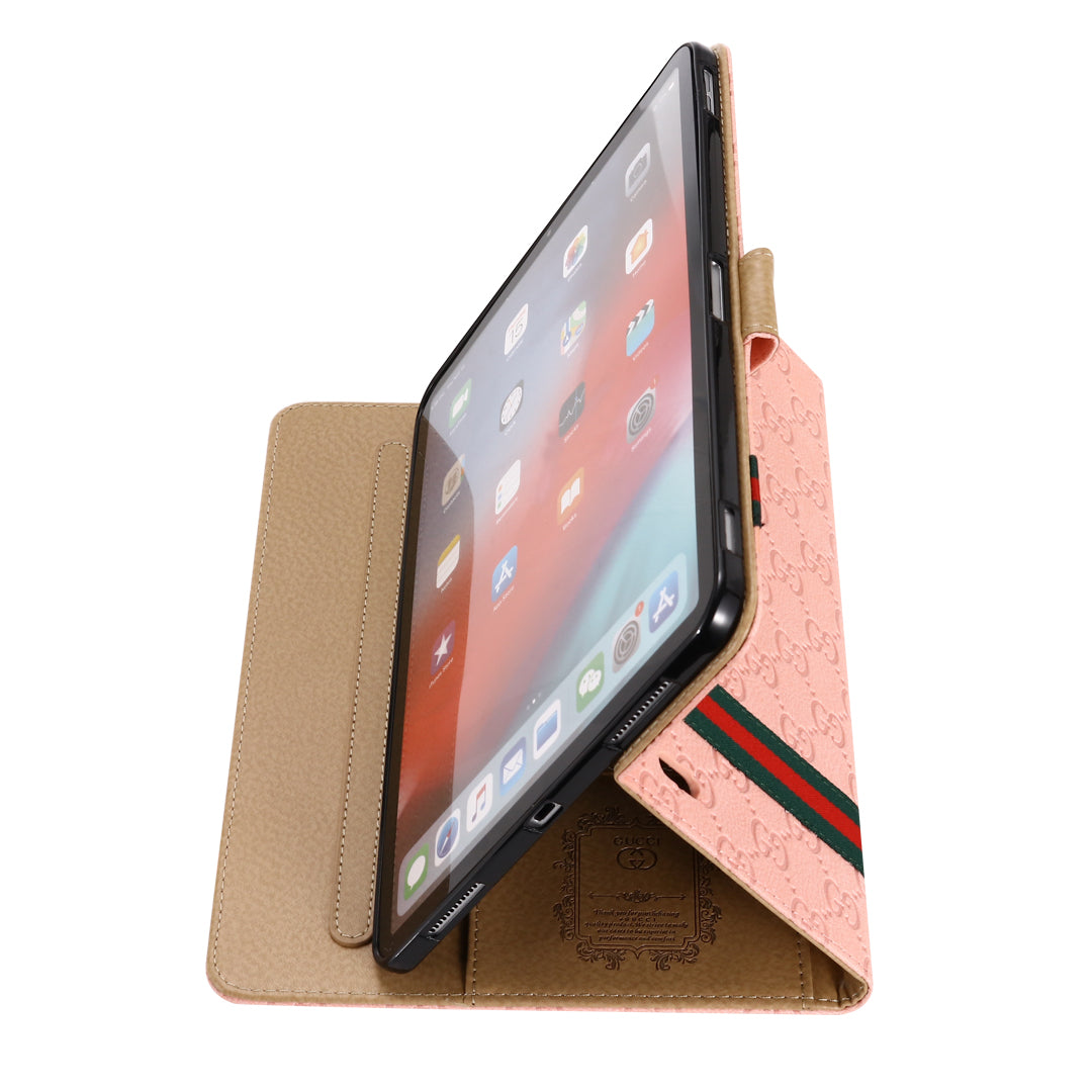 3D Embossing Flip Cover Holster Apple iPad Cases With Stand Function