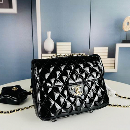 Chanel Star Coin Purse In Mirror Metallic Calfskin