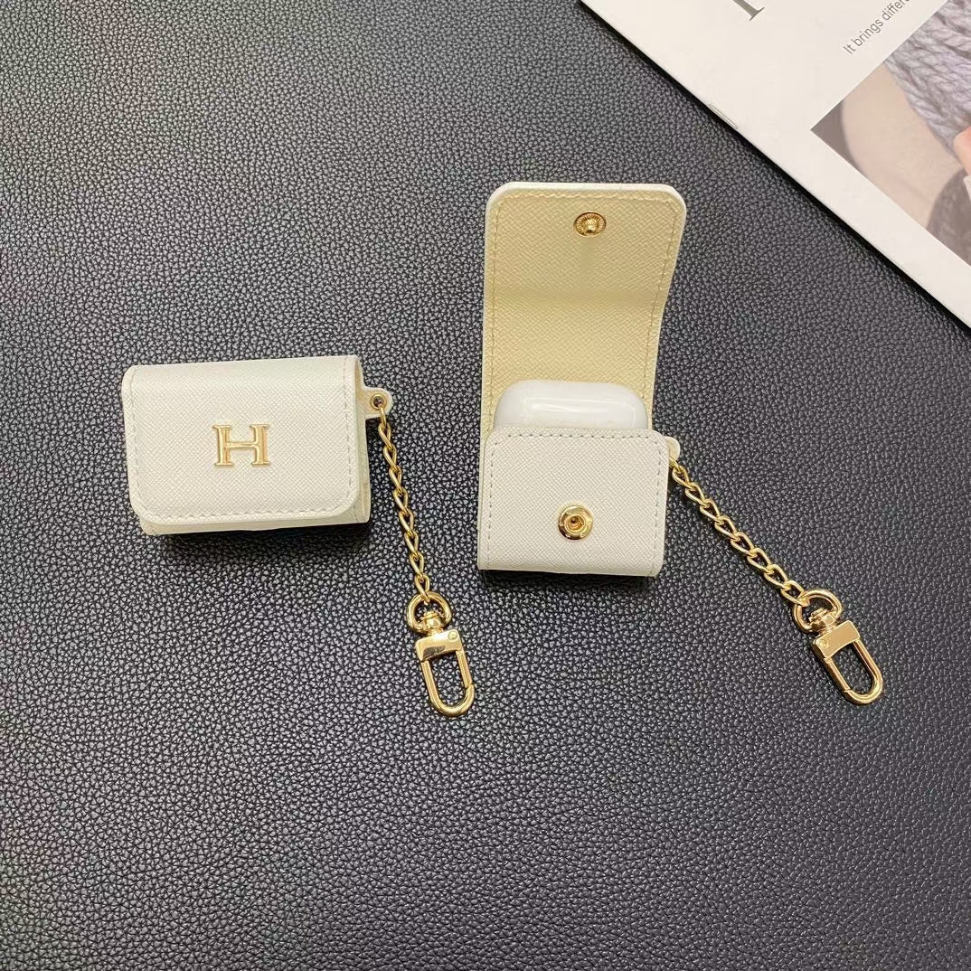 Custodia per AirPods HH Designer: elegante accessorio di moda