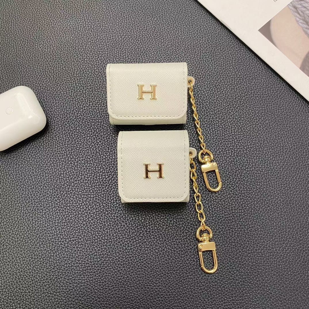 Custodia per AirPods HH Designer: elegante accessorio di moda