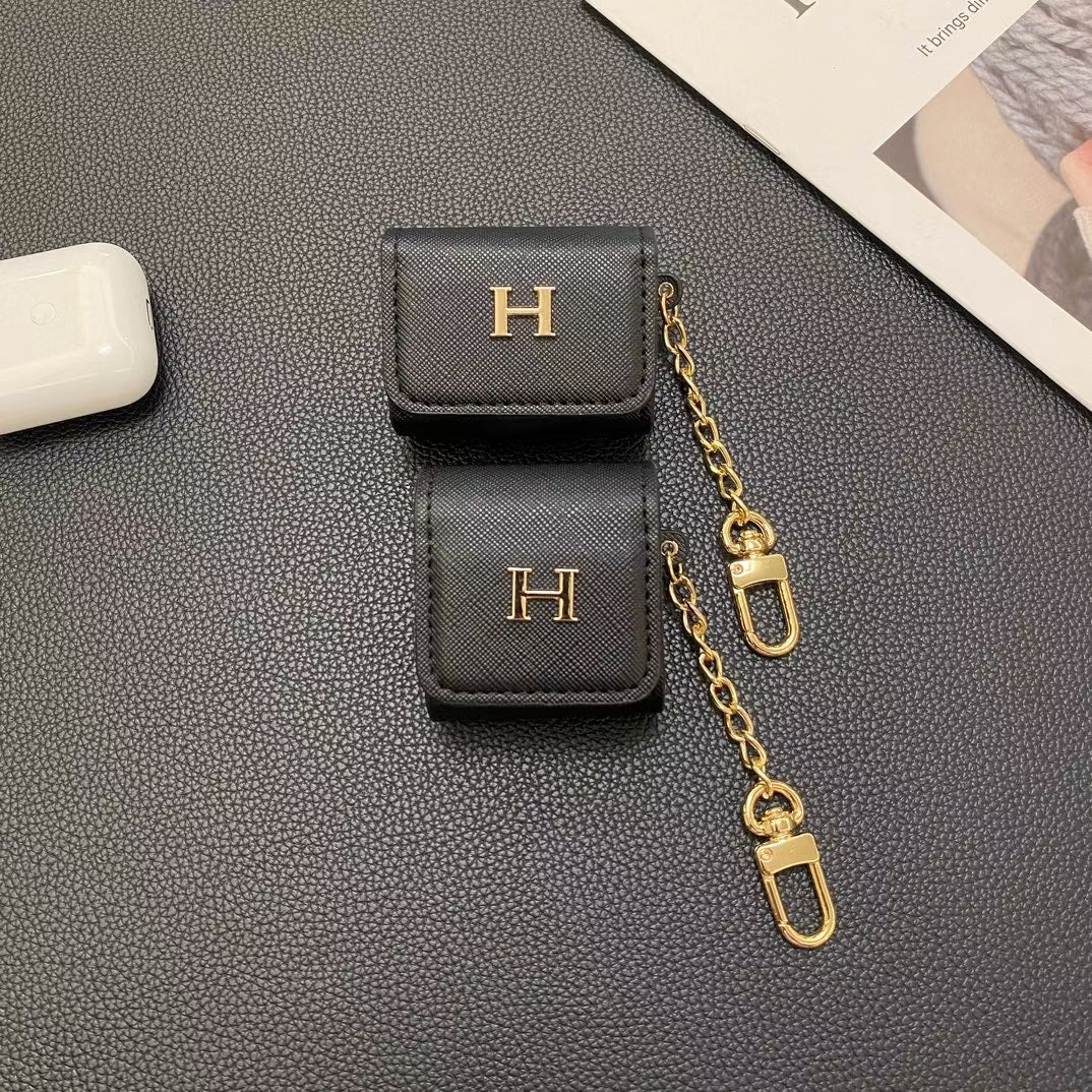 Custodia per AirPods HH Designer: elegante accessorio di moda