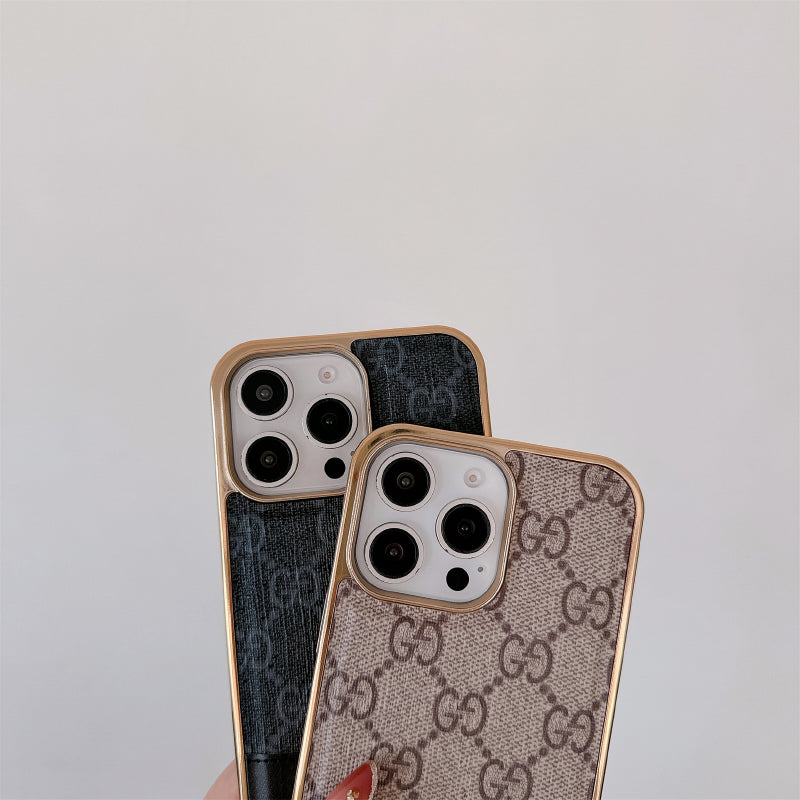 Latest Case Monogram Leather For iPhone