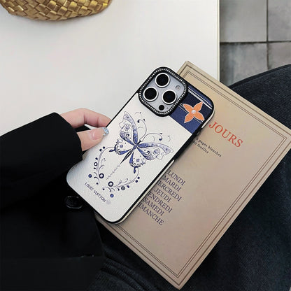 New leather Elegant Butterfly Totem Apple iPhone Cover