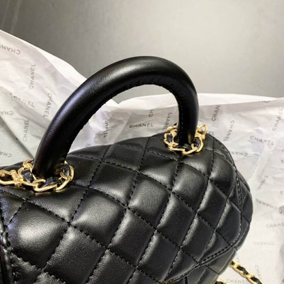 Chanel Tweed Bag with Top Handle