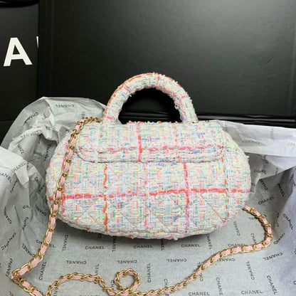 Chanel Tweed Bag with Top Handle