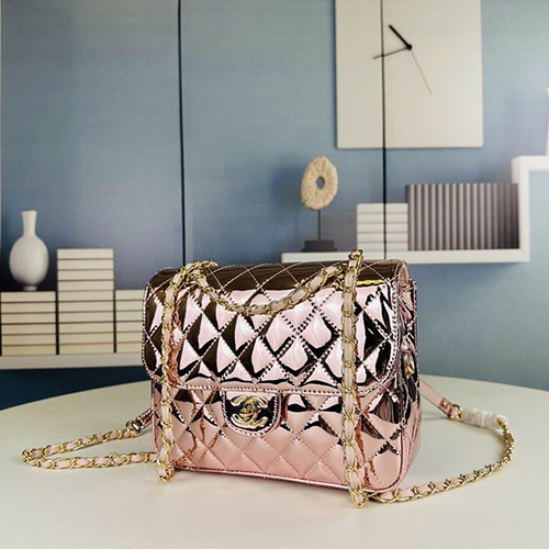 Chanel Star Coin Purse In Mirror Metallic Calfskin