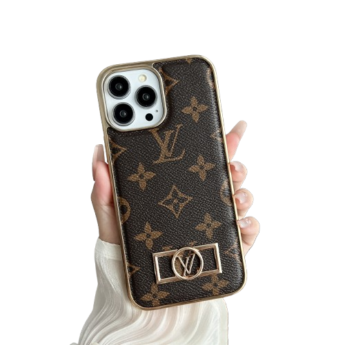 MONOGRAM CANVAS LEATHER PREMIUM ELECTROPLATING FOR IPHONE