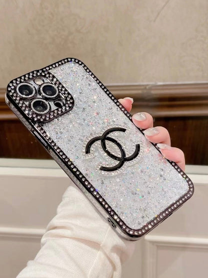 Glittery Clear Lux Phone case