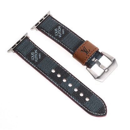 LEATHER CANVAS LUXURY APPLE WATCH STRAP