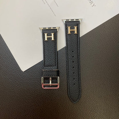 Genuine Pattern Leather Apple Watch Strap