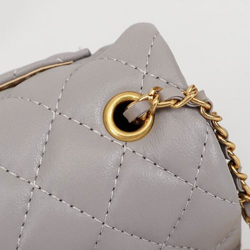 Chanel Mini Classic Lambskin Pearl Crush Flap Crossbody Bag