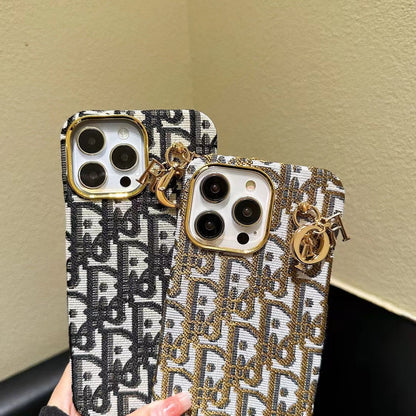 Étui de luxe Lady avec porte-clés pour iPhone