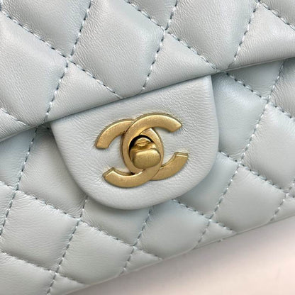 Chanel Mini Classic Lambskin Pearl Crush Flap Crossbody Bag