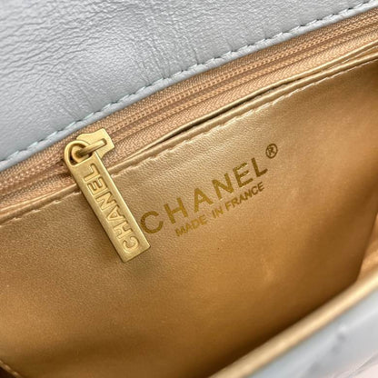 Chanel Mini Classic Lambskin Pearl Crush Flap Crossbody Bag