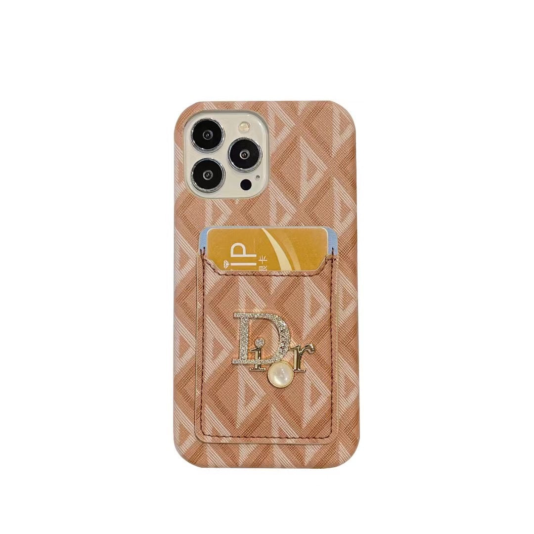 Luxury CD iPhone Case with Card Holder