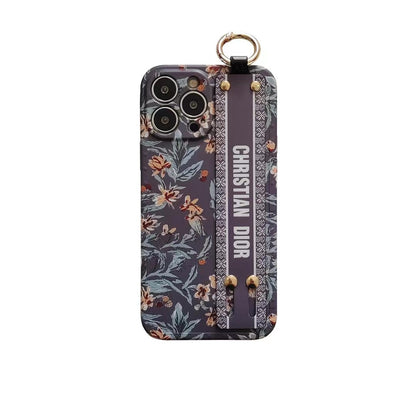 Lady C.D Phone Case With Hand Strap For iPhone