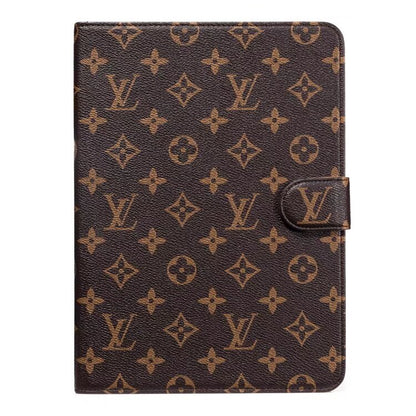 Samsung Galaxy Tab|Luxury Case Canvas Monogram Leather Fresh Summer Theme Pattern