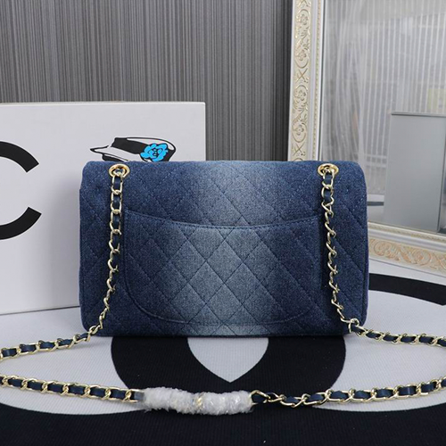 Chanel Mini Rectangular Bag - Blue Ombre Denim (NWT) 25cm