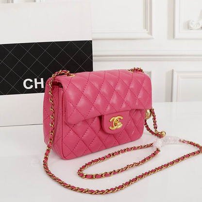 Chanel Mini Classic Lambskin Pearl Crush Flap Crossbody Bag