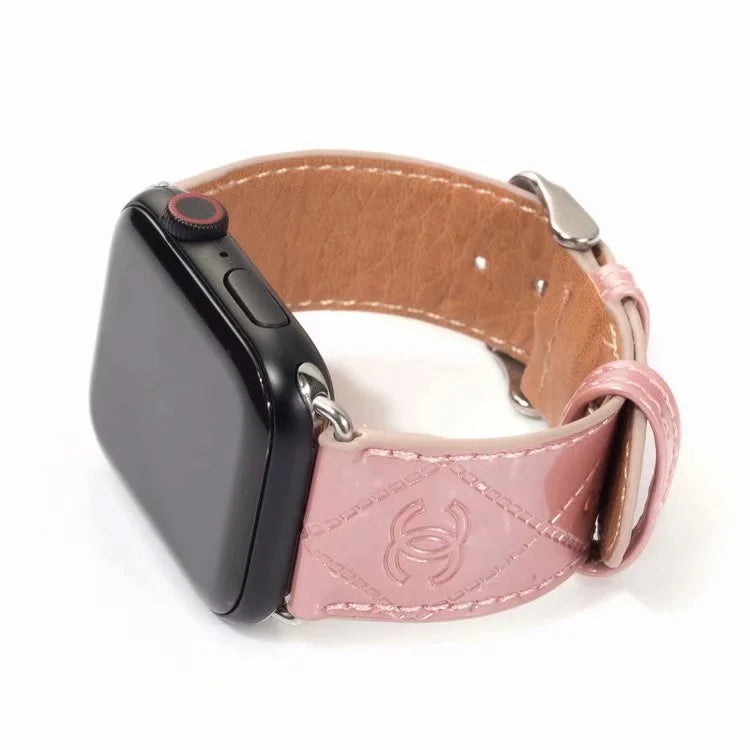 GLOSSY LEATHER APPLE WATCH BAND