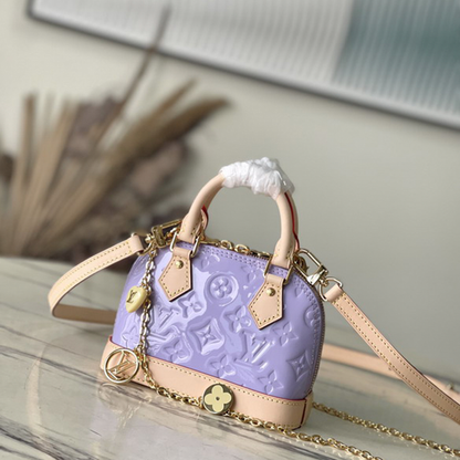 Louis Vuitton Vernis Nano Alma Glossy Lilac