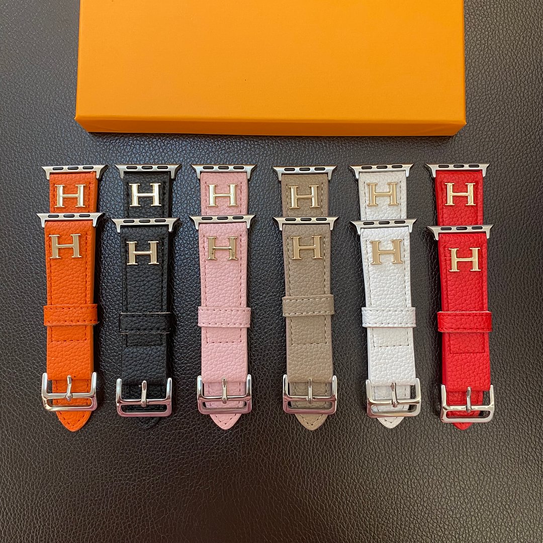 Genuine Pattern Leather Apple Watch Strap