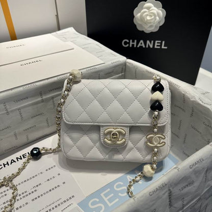 Chanel AS3782 MINI Flap Bag 23P Enamel Gold-Tone Metal