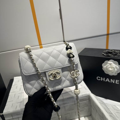 Chanel AS3782 MINI Flap Bag 23P Enamel Gold-Tone Metal