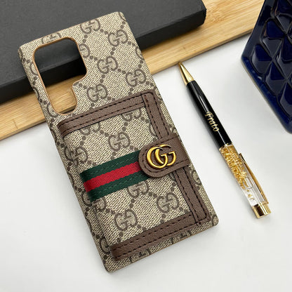 Samsung Galaxy S24 Series Luxury Brand Wallet Case