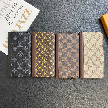 MONOGRAM LEATHER CARD COVER GALAXY CASE FOR SAMSUNG