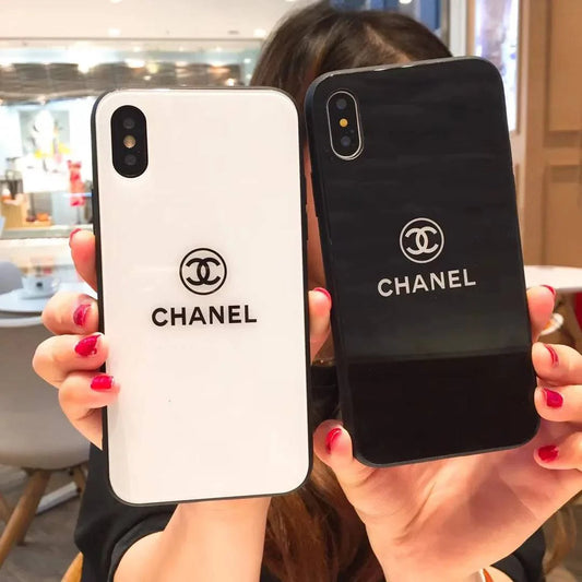 CC Fashion Tempered Glass Phone Case For iPhone