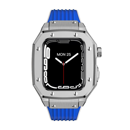 Luxury Rubber Stainless Steel Cover for Apple iWatch Series