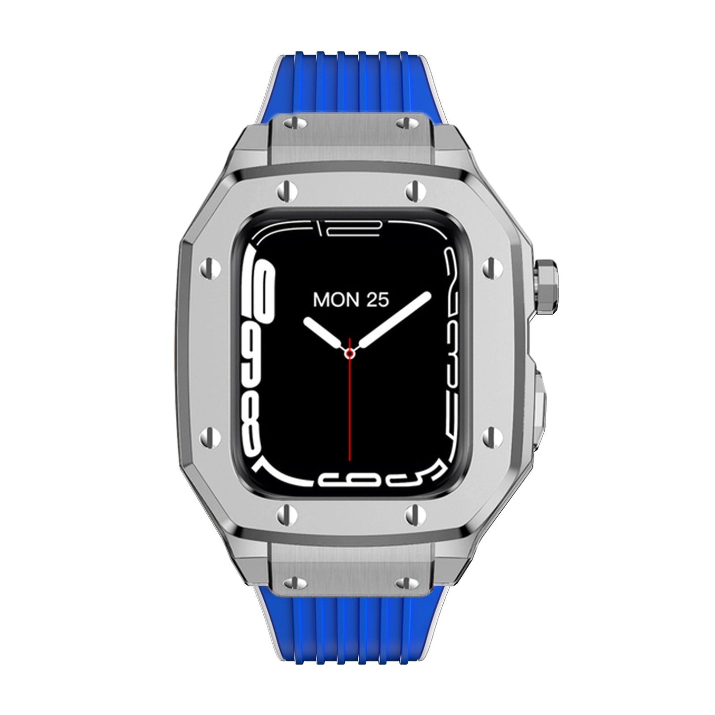 Luxury Rubber Stainless Steel Cover for Apple iWatch Series