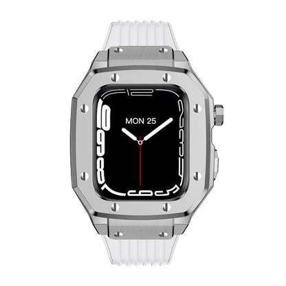 Luxury Rubber Stainless Steel Cover for Apple iWatch Series