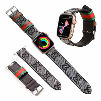 Luxury GG & Bur Strap for Apple Watch