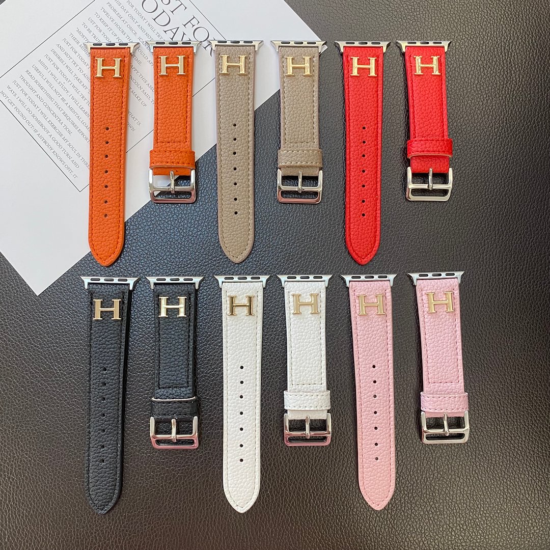 Genuine Pattern Leather Apple Watch Strap