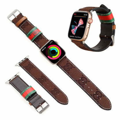 Luxury GG & Bur Strap for Apple Watch