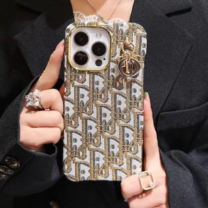 Étui de luxe Lady avec porte-clés pour iPhone