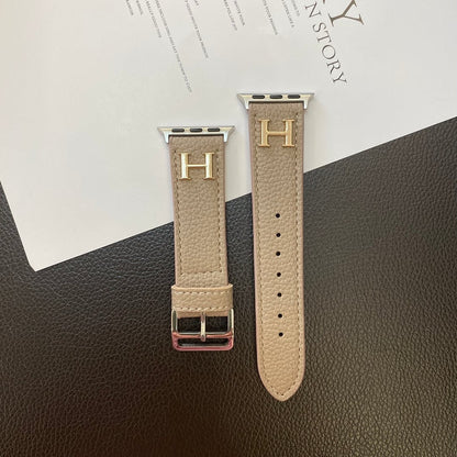 Genuine Pattern Leather Apple Watch Strap