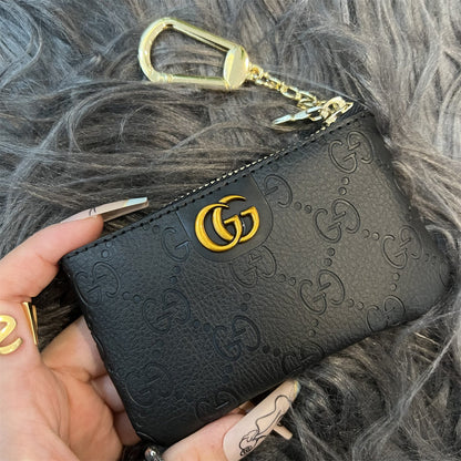 Elegant GG-Inspired Coin Pouches with Keychain