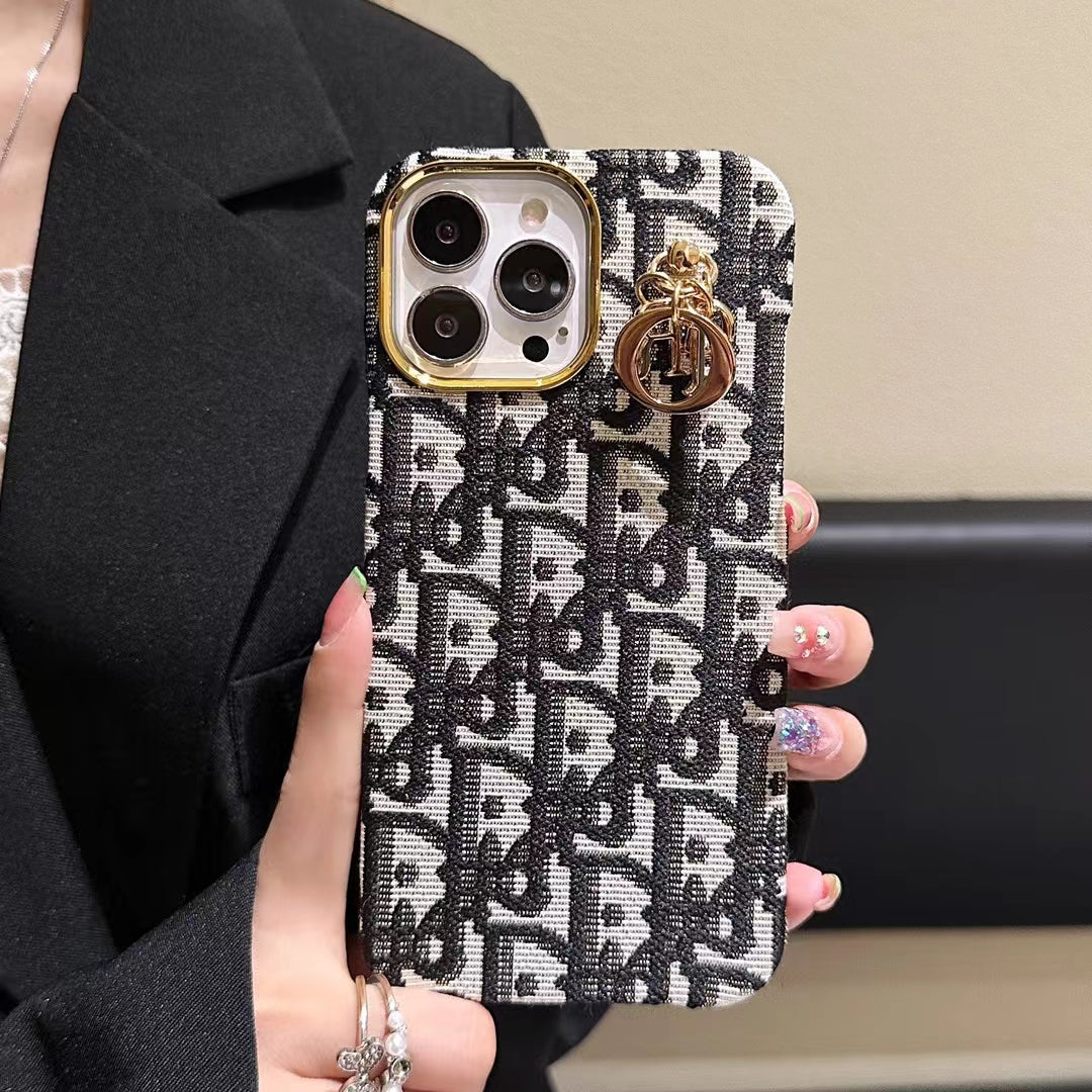 Étui de luxe Lady avec porte-clés pour iPhone