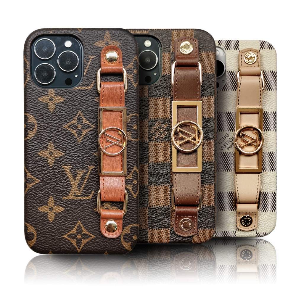 LUXURY LEATHER  WRIST BAND IPHONE CASE